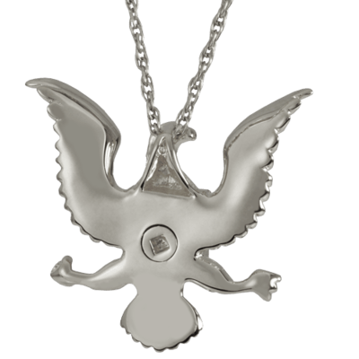 Military Eagle Cremation Pendant